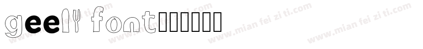 geely font字体转换